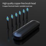 Pielāgota USB uzlādējama Sonic zobu birste ar Smart Timer ātru uzlādi ar turētāju