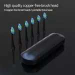 Pielāgota USB uzlādējama Sonic zobu birste ar Smart Timer ātru uzlādi ar turētāju